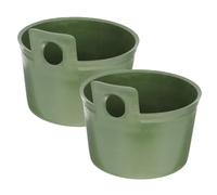Mikinona 2pcs Thickened Plastic Water Ladle Sturdy Watering Scoop for Garden Manure Pouring and Plant Care Plastic Spoon for Efficient Water Transfer in Gardening and Flower Watering