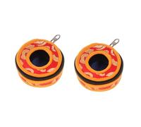 Mikinona 2pcs Tibetan Bell Storage Bag Embroidered Nepal Bell Box Cymbals Container Handmade Delicate Workmanship for Temple