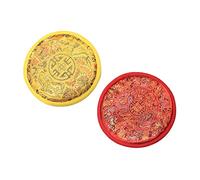 Mikinona 2pcs Tibetan Singing Bowl Base Delicate Bowl Mats Protective Pads Round Cushion Holder for Sound
