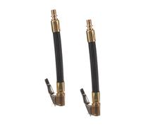 Mikinona 2PCS Tire Inflator Extension Hose Copper Air Pump Tube Flexible Connector for Car Motorcycle Tyre Inflation Fast Access and Multi-fit Compatibility