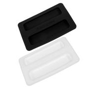 Mikinona 2pcs Toaster Oven Covers Protective Upper Lid Replacement High Hardness Bread Maker Dust Cover with Smooth Surface and Rounded Edges Fits Toaster Models for Home Kitchen Use