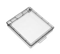 Mikinona 2pcs Transparent Adhesive Wall Socket Frame Covers Dustproof Electrical Outlet Protectors with Unobstructed Indicator Design Easy Tool Installation for Home Office and Industrial