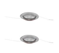 Mikinona 2pcs Tweeter Diaphragm Assembly, 25 Core Voice Coil Replacement for High Frequency Driver, Dome Speaker, Ideal for Party Audio Decor Transparent