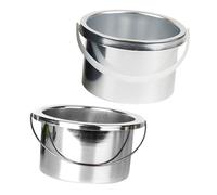 Mikinona 2pcs Wax Kit Wax Melting Machine Pot Silicone Metal Dish for Hair Removal