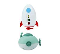 Mikinona 2pcs Wind-up Submarine Bath for Interactive Clockwork Shower Playthings Safe Smooth Design Educational Recreation Accessories for Boys and Bath Fun