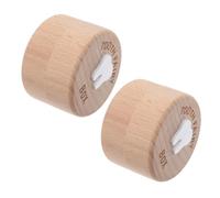 Mikinona 2pcs Wooden Tooth Keepsake Box with Tooth Carving Solid Wood Storage Organizer Gift for Boys