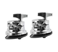 Mikinona 2Pcs Zinc Alloy Tom Drum Leg Base Replacement Parts for Percussion Durable Metal Tom Bases for Drum Kit and Drum Accessories