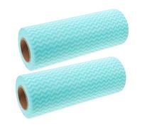 Mikinona 2Rolls Disposable Kitchen Cleaning Towels Non Woven Dish Rags for Efficient Housekeeping Wet Dry Use Multipurpose Cloths for Hand Wiping Countertop Cleaning