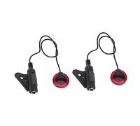Mikinona 2Sets Acoustic Guitar Pickup Transducer for Violin Piezo Microphone Standard Jack Fits String Instruments Excellent Sound Quality