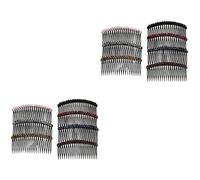 Mikinona 2sets Hair Clips for Women Crystal Decorative Hair Side Comb Easy to Use and Stylish 7pcs*2