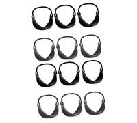 Mikinona 2sets Leather Hair Wrap Hair Ties for Women Girls Elastic Ponytail Holders Wig Tie Band Accessory 6pcs*2