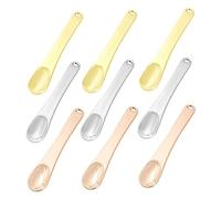 Mikinona 2sets Mixing Spatula Set Cream Spoon for Face Cosmetics Perfect for Travel 9pcs*2