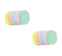 Mikinona 2sets Natural Makeup Pads Facial Cleaning Sponge Gentle Face Puff for All Skin Types 5pcs*2 Random Color