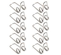 Mikinona 2sets Trumpet Water Key Spring Trumpet Drain Clique Replacement Parts Made of Iron 10pcs*2