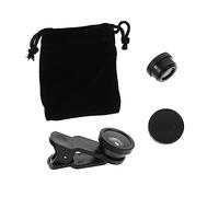 Mikinona 3-in-1 Phone Camera Lens Wide Angle Macro Complete Kit Microfiber Bag Clip