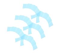 Mikinona 3 Pairs Webbed Silicone Swim Gloves Hand Paddles for Women Lake Blue Hand Fins for Swimming Training Upper Body Strength Stroke Improvement in Pool and Diving Exercises