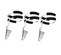 Mikinona 3 Pcs Hair Dryer and Straightener Wall Mounted Holder Racks Space Saving Storage Organizers for Bathroom Bedroom Salon Hairdryer Accessories Shelves