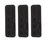 Mikinona 3 Set Silicone Port Cover Stoppers for Laptop Durable Computer Port Protection From Dirt Moisture Compatible with Apple Pro