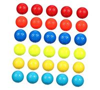 Mikinona 30pcs Colorful Rubber Golf Practice Balls for Lightweight Tear-resistant Training Balls in Vibrant Colors for Indoor Outdoor Golf Swing Practice and Beginners Training