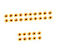 Mikinona 30pcs Sunflower Hair Clips for Girls Elegant Floral Hair Accessories for Parties and Weddings Non- Alligator Clips