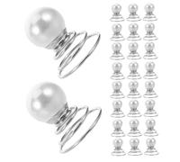 Mikinona 36pcs Spiral Twist Hair Pins with Elegant Single Pearl Accent Strong Hold Bun Hair Clips for Brides for Wedding Bridal Prom and Party Updos