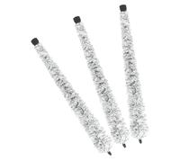 Mikinona 3pcs Alto Saxophone Cleaning Brush Kit Black and White Cotton Swabs, Pull-through Saxophone Brush Cleaner for Alto Sax Inner Wall Care, Musical Instrument Maintenance Tool