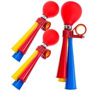 Mikinona 3pcs Bike Air Horns for Bicycle Handlebar Portable Loud Horns for Mountain and Road Bikes for Adults and Teens Random Color Random Color