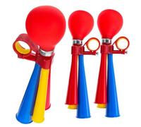 Mikinona 3Pcs Bike Air Horns Professional Handlebar Horns for Road and Mountain Bikes 3-Hole Design Outdoor Bicycle Accessories for Adults and Teens Random Color Random Color