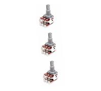 Mikinona 3pcs Bk Dual Pot Guitar Volume Tone Potentiometer Audio Taper Pot Slide Knob