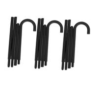 Mikinona 3pcs Black Decorative Crutch Props for Parties Lightweight Stage Cosplay Canes Fun Accessories for Theatrical Plays Dance Events Dress Up Celebrations