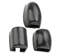 Mikinona 3pcs Black Silicone Saxophone Thumb Rest Cushions for Alto Tenor Soprano Sax Pads Side Key Risers Protective Soft Pads for All Saxophones