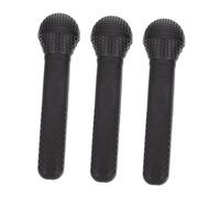 Mikinona 3pcs Boys and Girls Imitation Microphone Toys for Pretend Play Safe Material Lightweight Stage Props for Parties Birthdays and Role Playing Activities