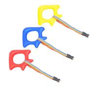Mikinona 3pcs Children Walking Rope with Comfortable Grip and Stray-Proof Design, Lightweight Webbing and Pp Material, Round Handle for Toddlers Outdoor Walking and Outings Random Color