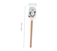 Mikinona 3pcs Christmas Baking Scraper Butter Paddles Cake Icing Spatula Holiday Spatulas for Baking Butter Dressing Cake Decorating Supplies Silicone