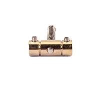 Mikinona 3pcs Compensated Bridge Saddle Set Vintage Brass Guitar Accessories for Acoustic and Electric Guitars Easy Installation Look