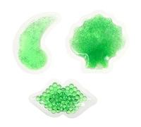 Mikinona 3pcs Cooling and Heating Packs for Eye and Lip Care Flexible Hot-cold Compress for Puffiness Dark Circles and Reusable and Versatile