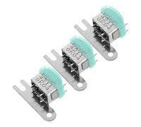 Mikinona 3pcs Dual Track Metal Stereo Magnetic Head Replacement for Cassette Tape Decks Dual Channel Recorder Component with Button Accessories Easy Installation for Audio Enthusiasts