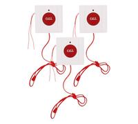 Mikinona 3pcs Emergency Call Button for Seniors with Pull Cord, Wall Mounted Plastic Sos Alert Button for Elderly Care, Patient Emergency Alarm for Nursing Homes and Bathrooms