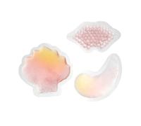Mikinona 3pcs Gel Eye and Lip Cold Therapy Pack for Facial Care Reusable Compress for Dark Circles Swollen Eyes and Tired Skin and Soothing Design