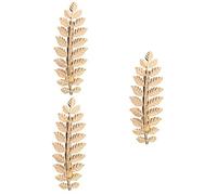 Mikinona 3pcs Gold Hair Clips Leaf Hairpin Metal Clip Hair Accessories Perfect for Women Girls