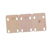 Mikinona 3pcs Guitar Neck Shims Spacers for Electric and Bass Guitar Neck Repair Replacement Plate Suitable for Acoustic and Electric Adjustment