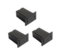 Mikinona 3pcs Guitar Pickup Battery Box 9v Battery Case Holder Black Instrument Accessory for Bass Guitar Supply