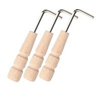 Mikinona 3pcs Guitar Truss Rod Wrench Tool for Acoustic Guitar Neck Adjustment Comfortable Wooden Handle Reliable Accessories