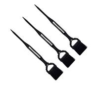 Mikinona 3PCS Hair Dye Brush Set Single-Sided Hair Tint Applicator for Home and Salon Use Professional Ergonomic Grip Random Color