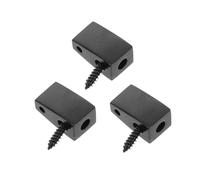 Mikinona 3pcs Headless Guitar String Locking Nut Split Brass Electric Bass String Retainer Anti-slip Precision Clamp for Stable Tuning Easy Installation Replacement Accessory