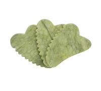 Mikinona 3pcs Jade Gua Sha Boards Heart-shaped Facial Massage Tools for Skin Care and Meridian Stimulation Ergonomic Jade Scraping Instruments to Reduce Puffiness and Enhance Beauty