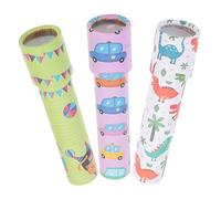 Mikinona 3Pcs Kaleidoscope Educational Scientific Creative Rainbow Pattern Early Learning Gift for Portable Lightweight Random Style