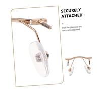 Mikinona 3pcs Metal Nose Bridge for Glasses Rimless Eyewear Repair Lightweight Frameless Spectacle Support Holder Compatible with Various Frames