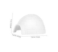 Mikinona 3pcs Miniature Ice House Models for Dollhouse Decoration Realistic Arctic Figurines with Fine Details Interactive Creative Playset for Landscape Scenes