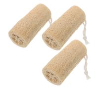 Mikinona 3PCS Natural Loofah Scrubber Exfoliating Body Wash Sponge for Gentle Skin Care Kitchen Cleaning Durable Bathroom Scrubber for Men Women Long